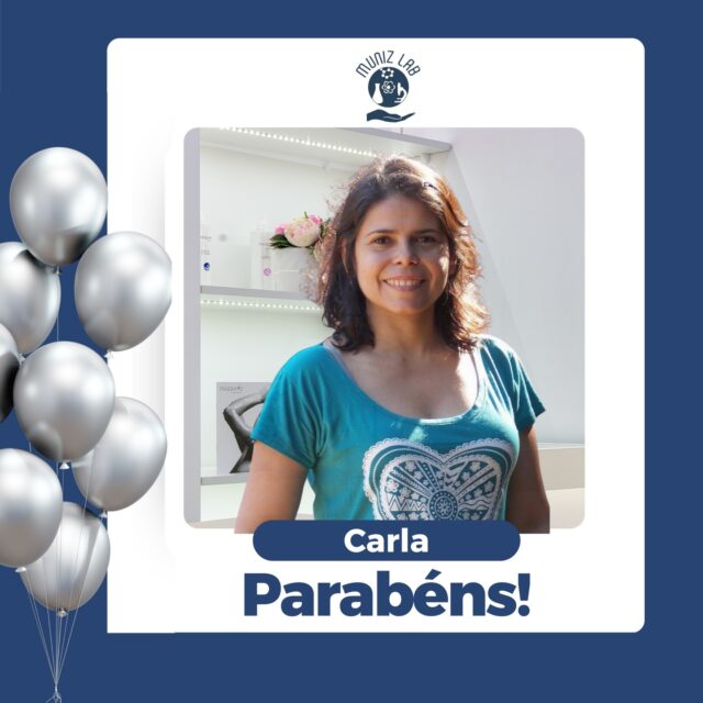Hoje nossa homenagem em especial vai para nossa colaboradora @carlasonmere !🥰 Desejamos muita saúde, amor e sucesso, hoje e sempre! Obrigada por seu trabalho e dedicação com a Clínica Dr. Muniz e com o Munizlab 🥳🎉💙
