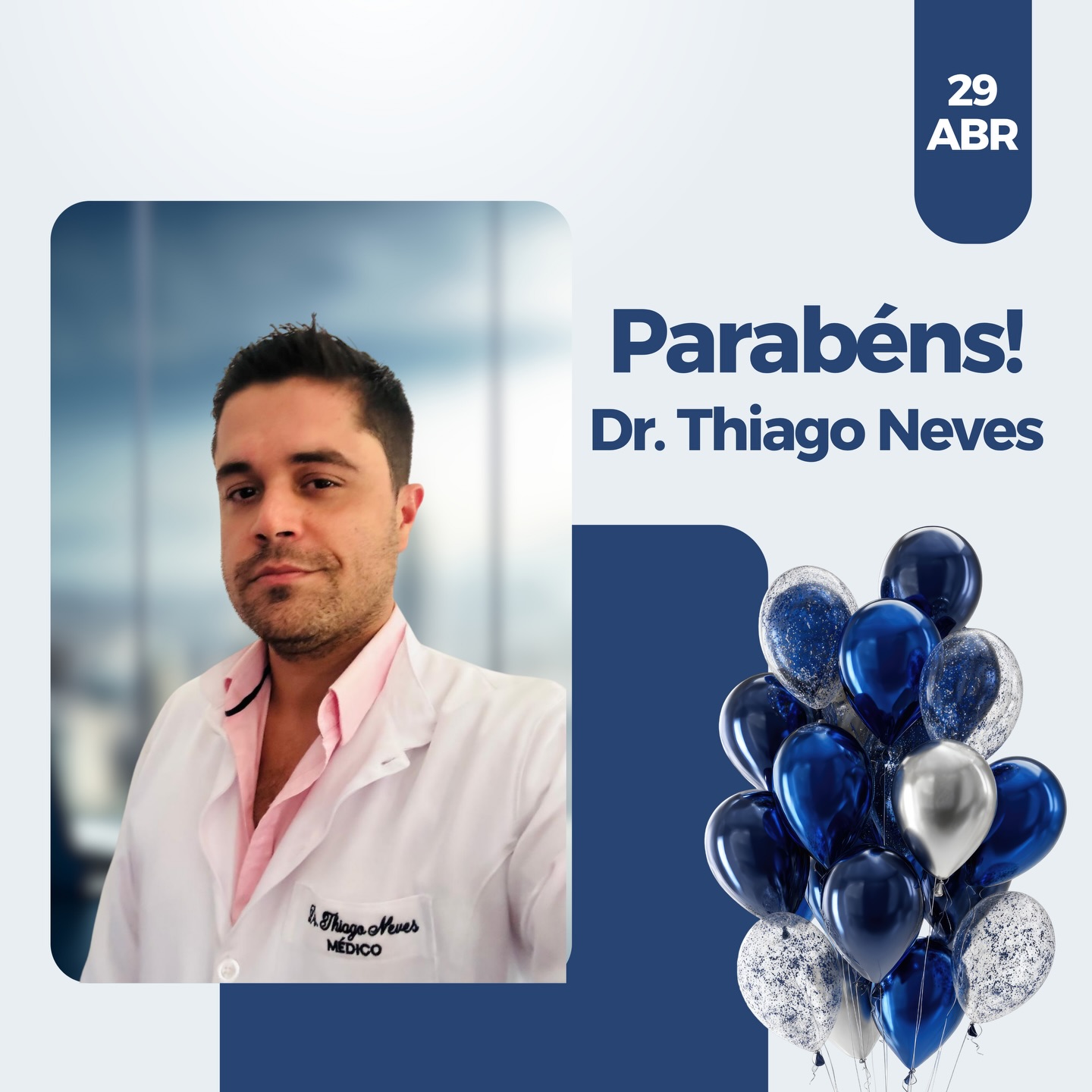 Hoje é dia de comemorar a vida de quem faz a diferença todos os dias com dedicação, ética e cuidado.
Desejamos um novo ano repleto de saúde, sucesso e boas energias.Feliz aniversário, Dr. @thiagonevessrj ! 🎉Com carinho,
Equipe Clínica Dr. Muniz 💙